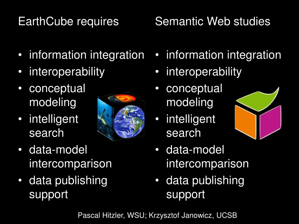 earthcube requires