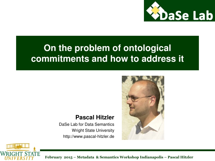 on the problem of ontological commitments