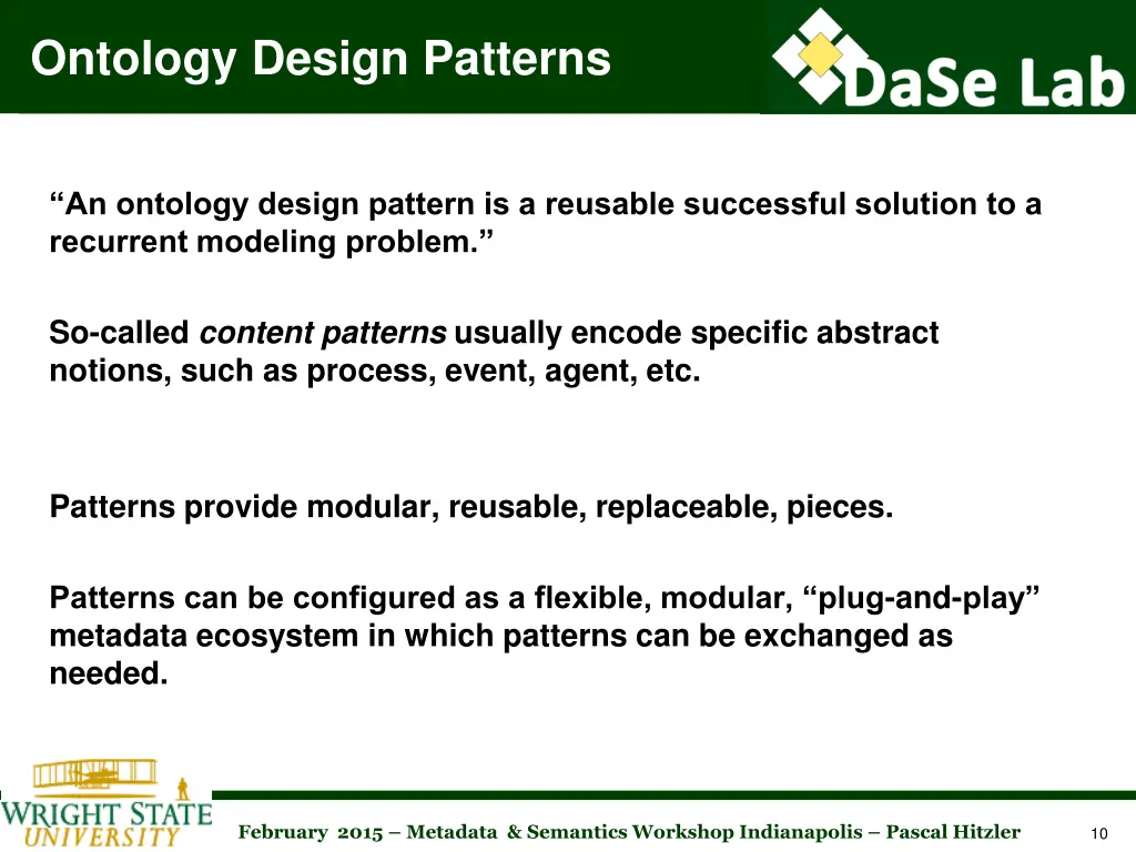 ontology design patterns
