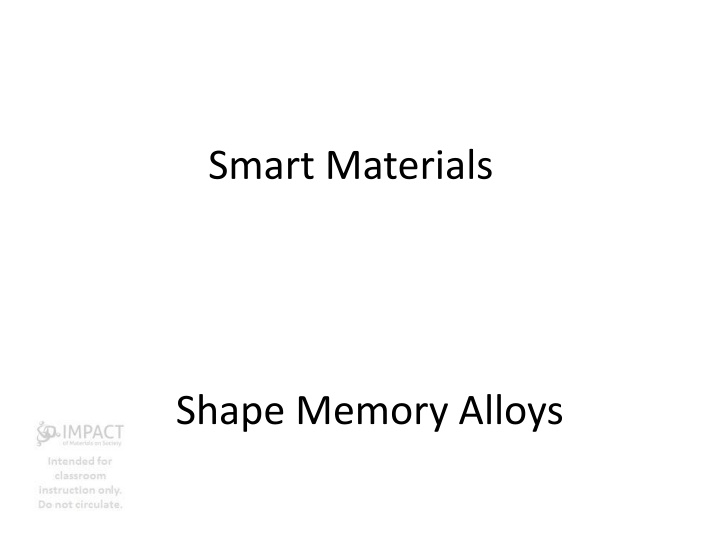 smart materials