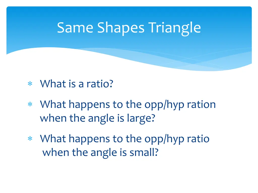same shapes triangle