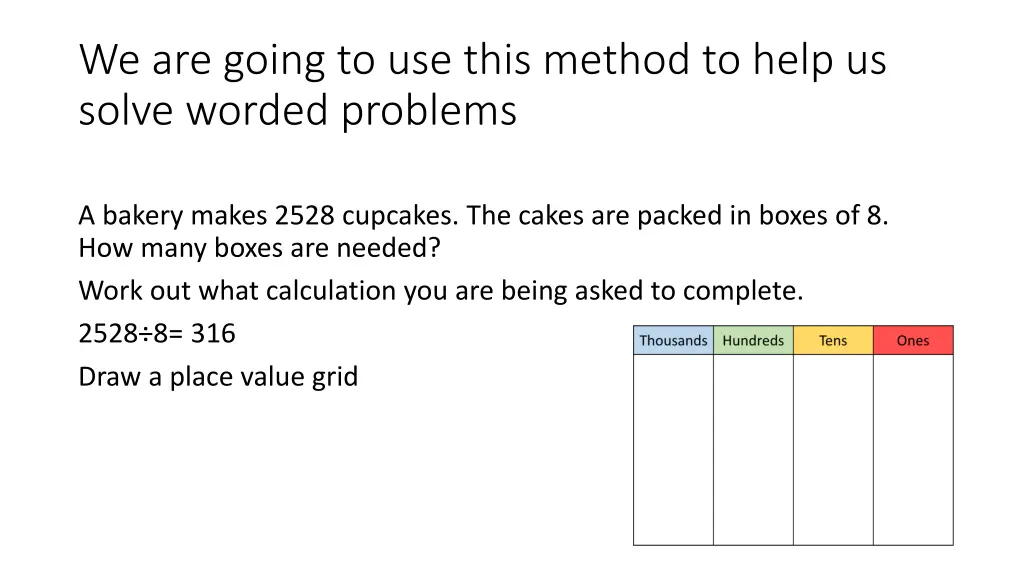 we are going to use this method to help us solve 1