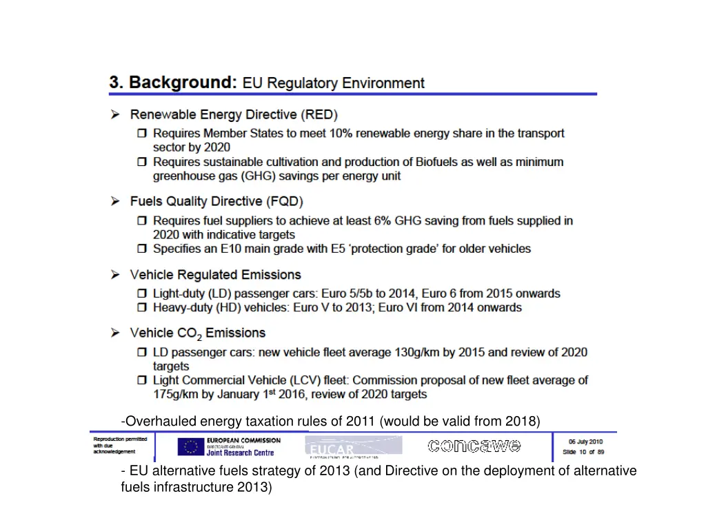overhauled energy taxation rules of 2011 would