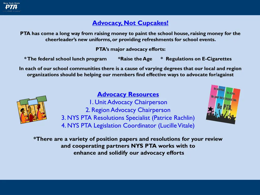 advocacy not cupcakes