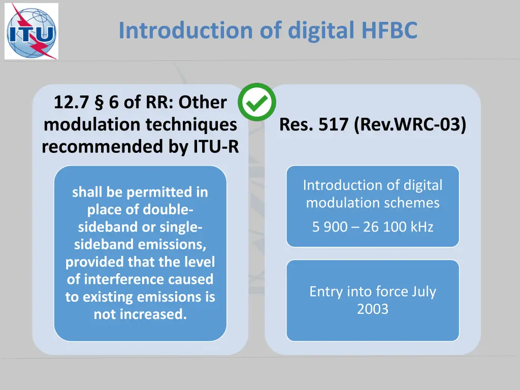 introduction of digital hfbc