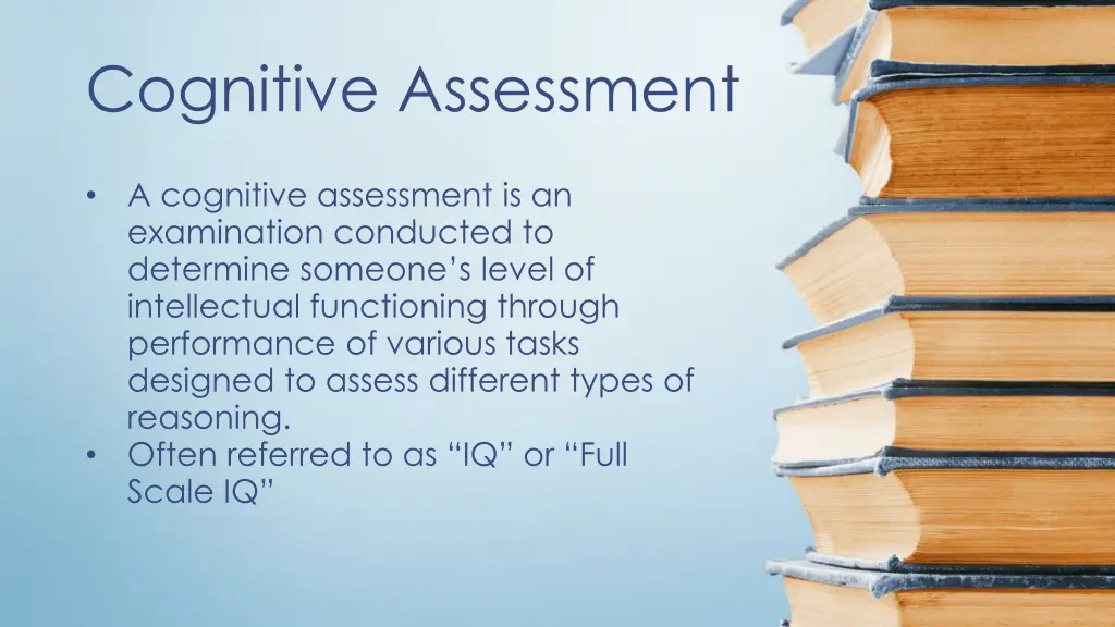 cognitive assessment