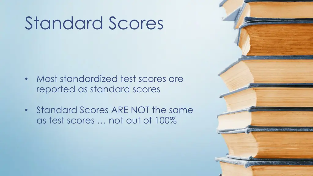 standard scores