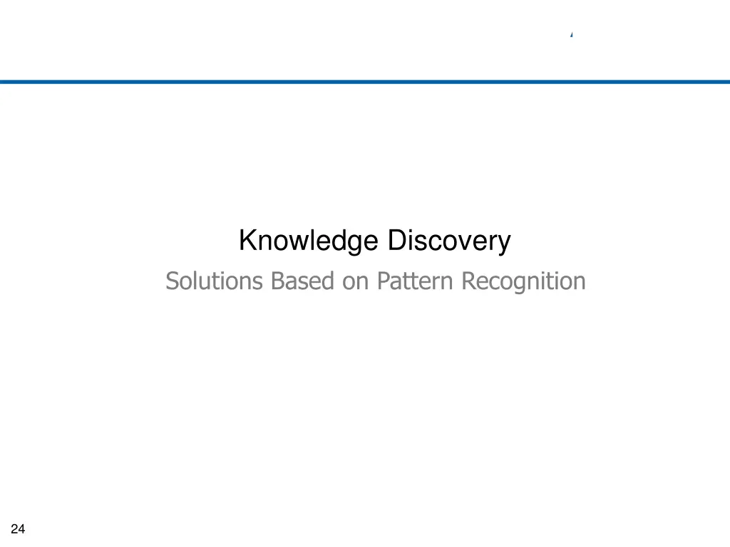 knowledge discovery solutions based on pattern