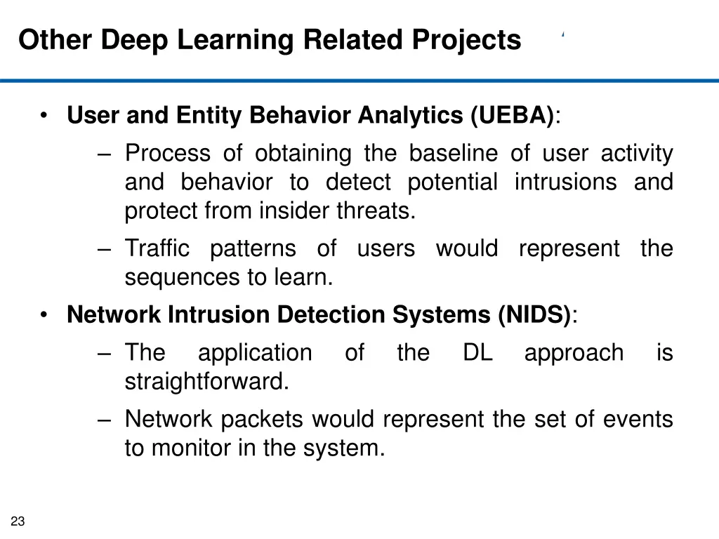 other deep learning related projects