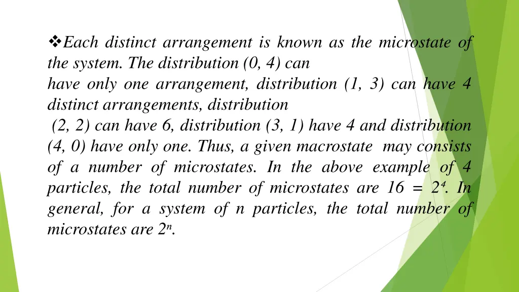 each distinct arrangement is known