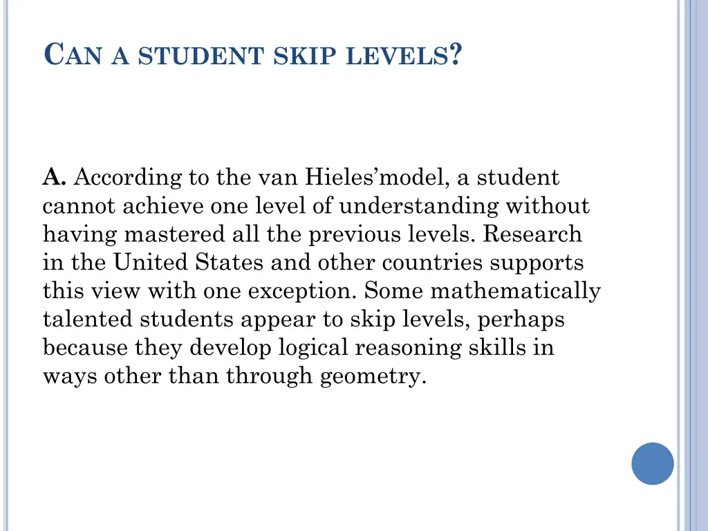 c an a student skip levels