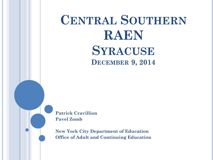 c entral s outhern raen s yracuse d ecember 9 2014