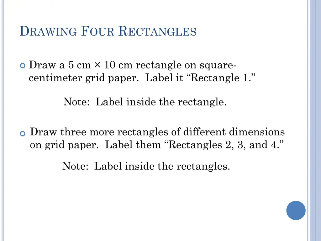 d rawing f our r ectangles