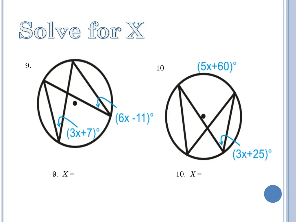 solve for x 2