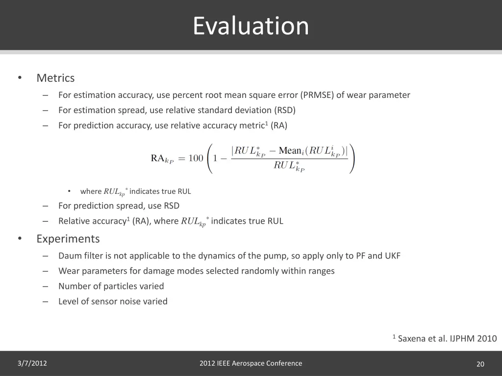 evaluation