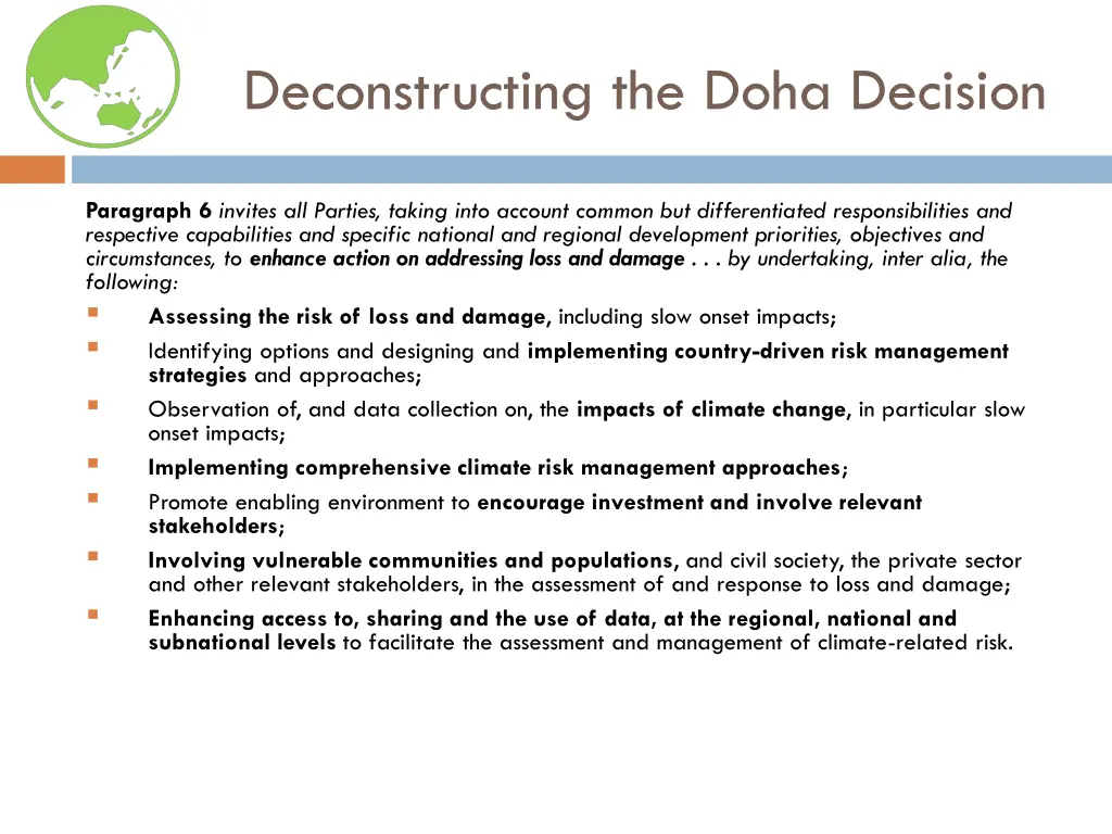 deconstructing the doha decision 1