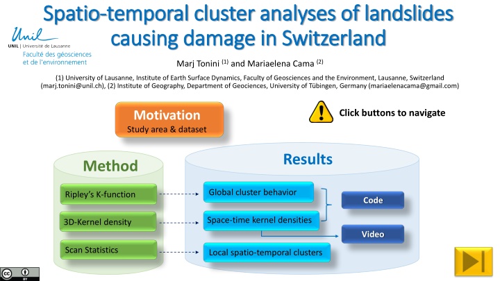 spatio spatio temporal cluster analyses