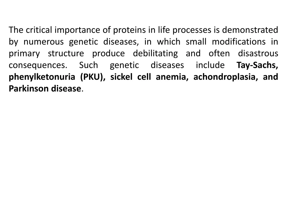 the critical importance of proteins in life