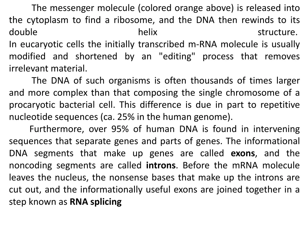 the messenger molecule colored orange above