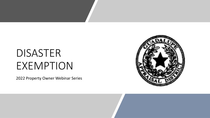 disaster exemption