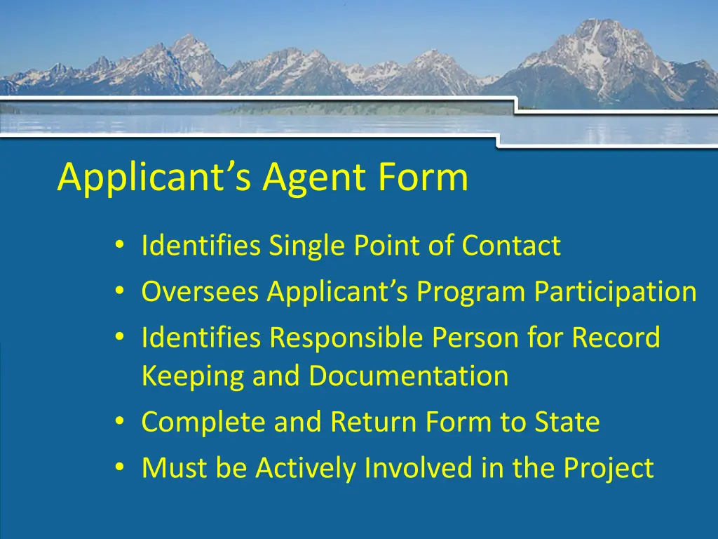 applicant s agent form