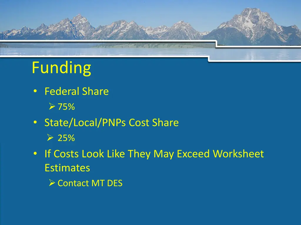 funding
