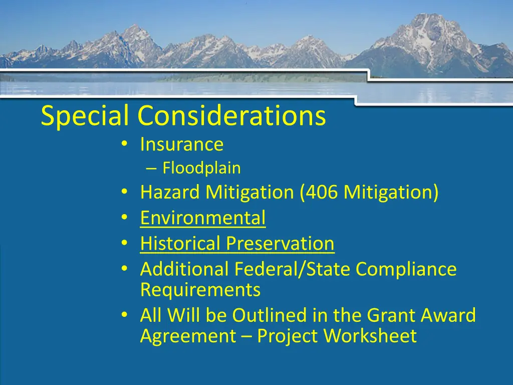 special considerations insurance floodplain