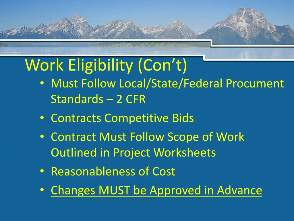 work eligibility con t must follow local state
