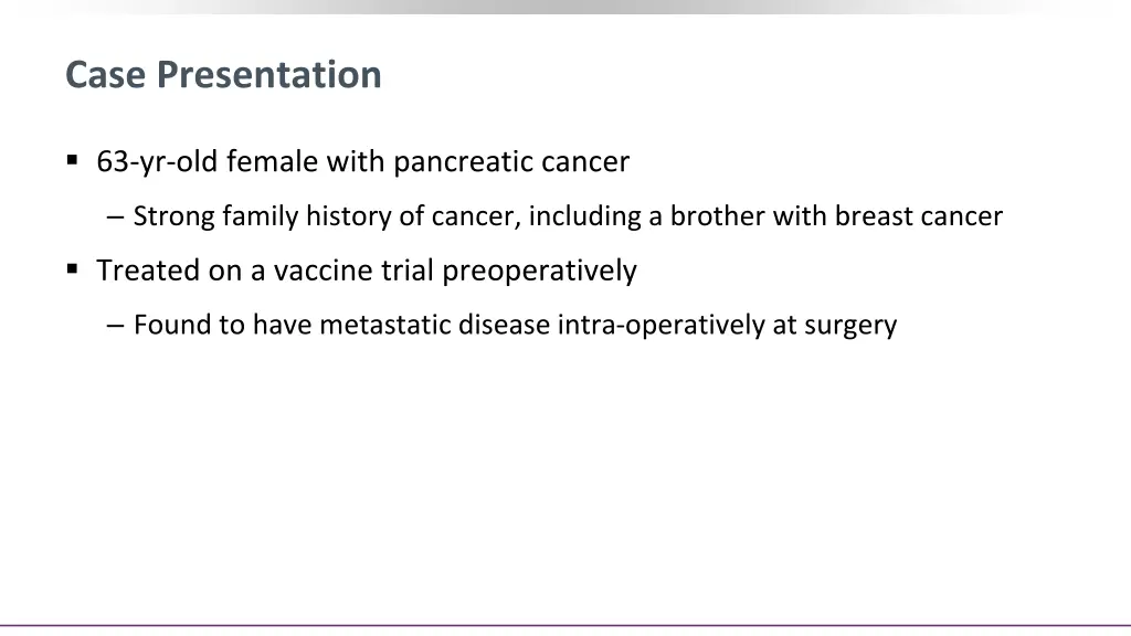case presentation