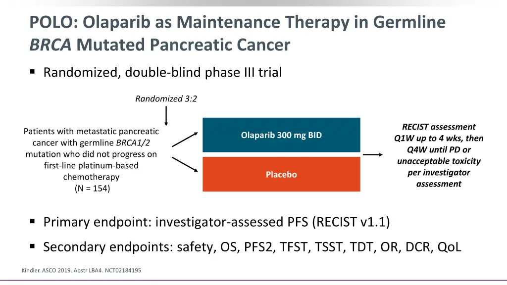 polo olaparib as maintenance therapy in germline