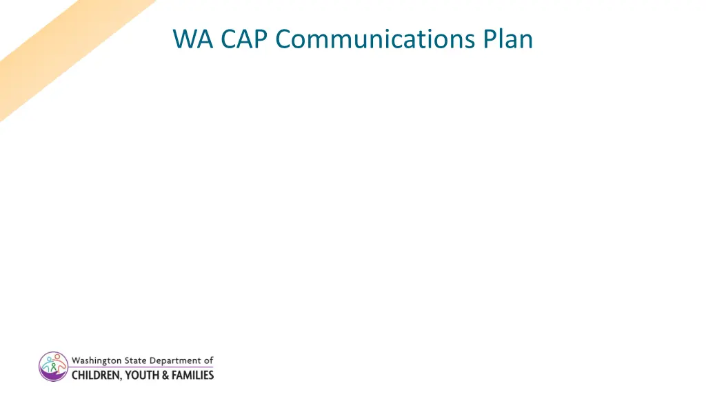 wa cap communications plan