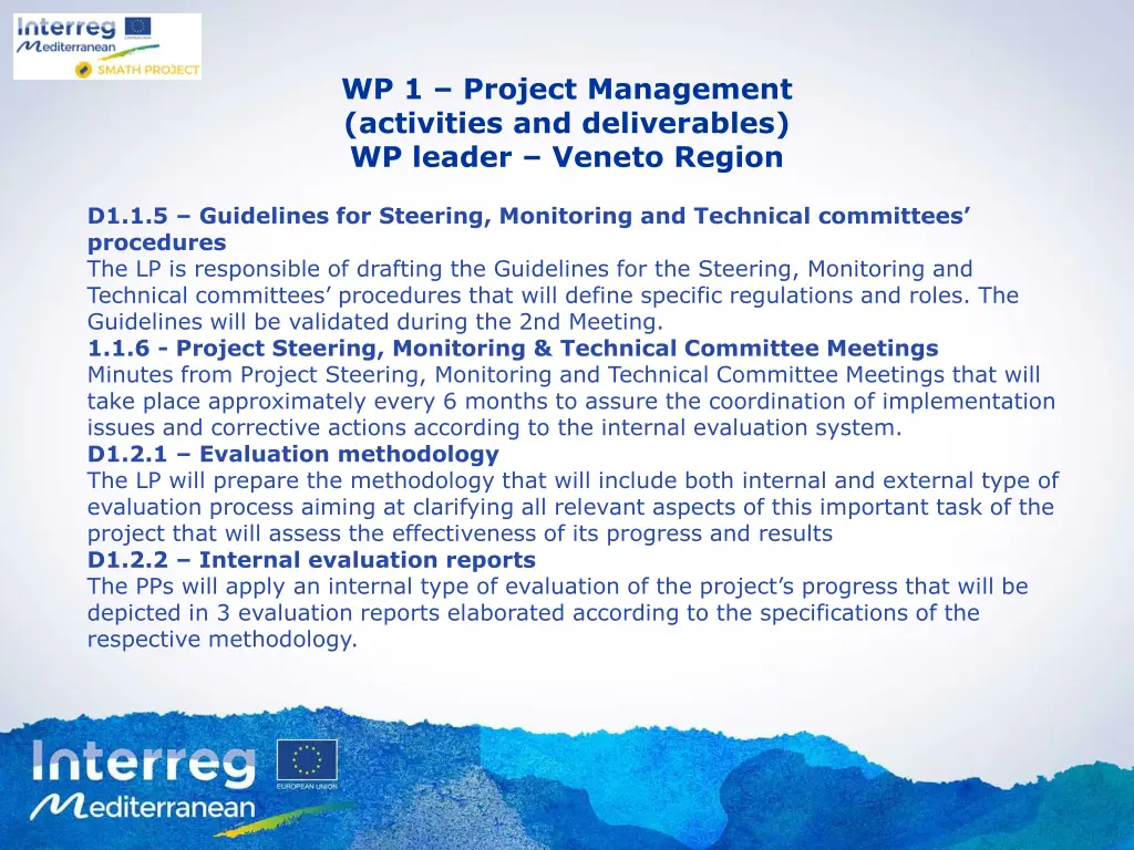 wp 1 project management activities 2
