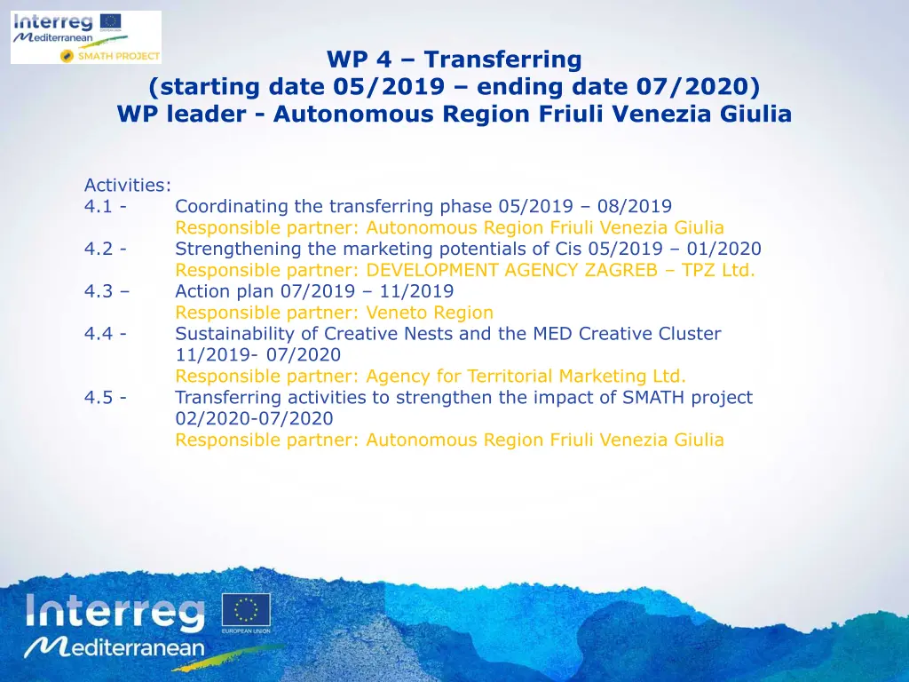 wp 4 transferring