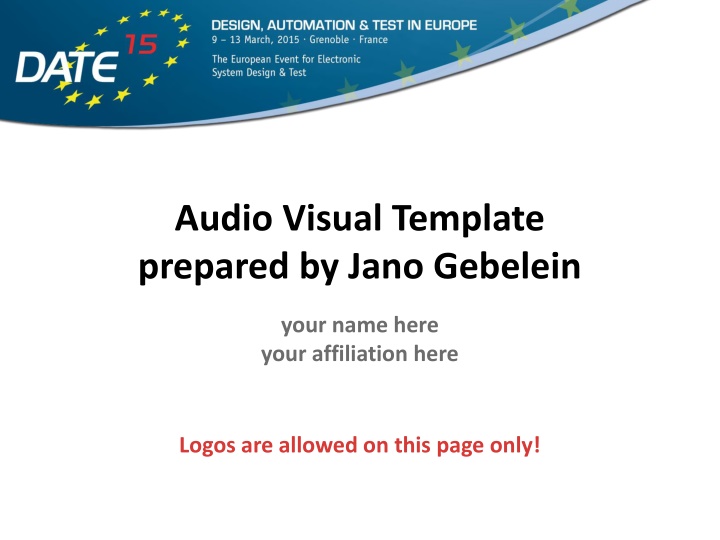 audio visual template prepared by jano gebelein