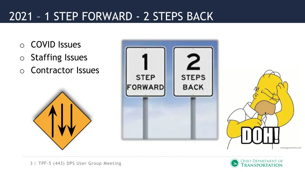2021 1 step forward 2 steps back