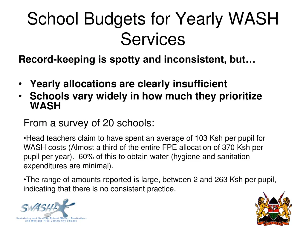 school budgets for yearly wash services record 1