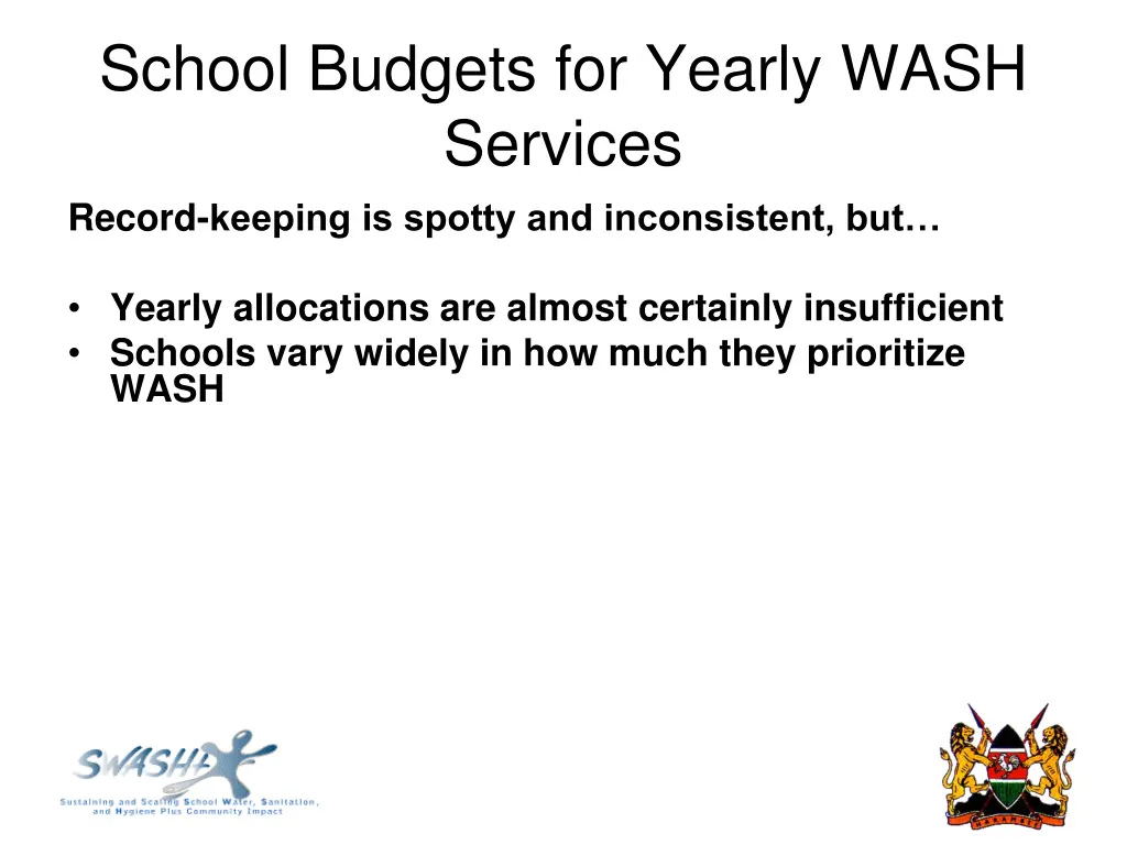 school budgets for yearly wash services record