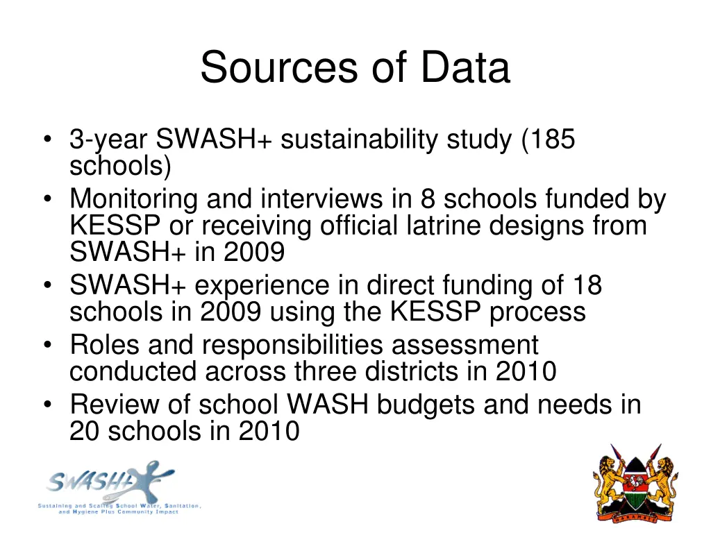 sources of data