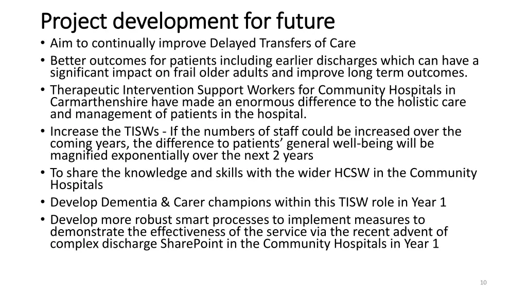 project development for future project