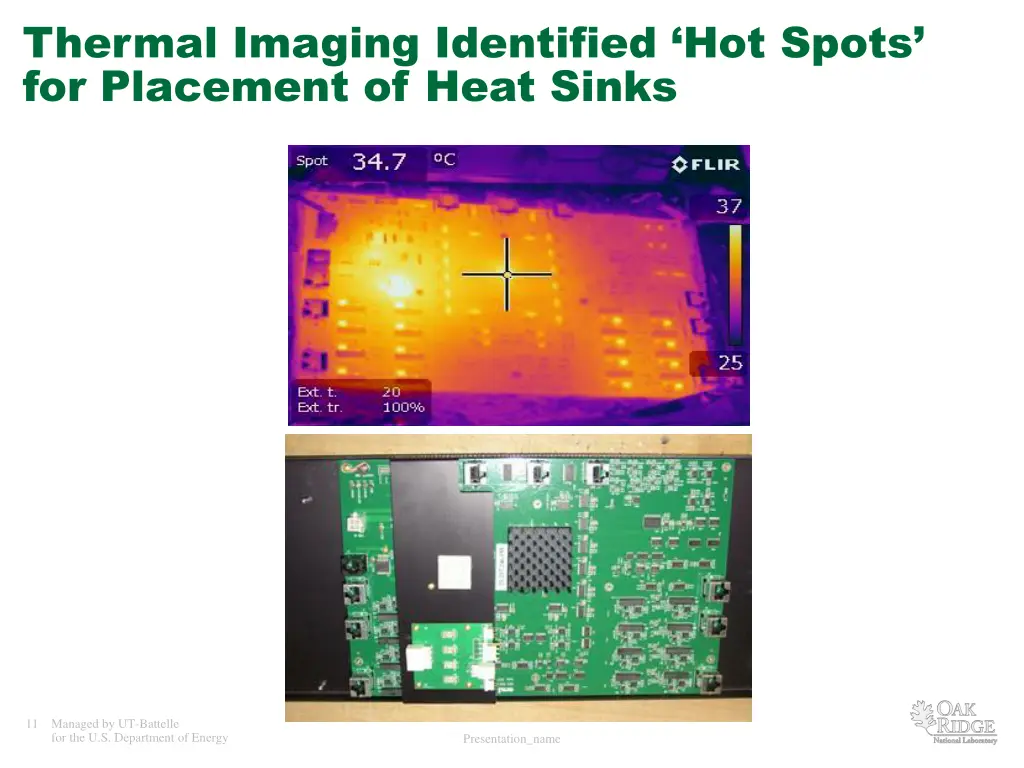 thermal imaging identified hot spots