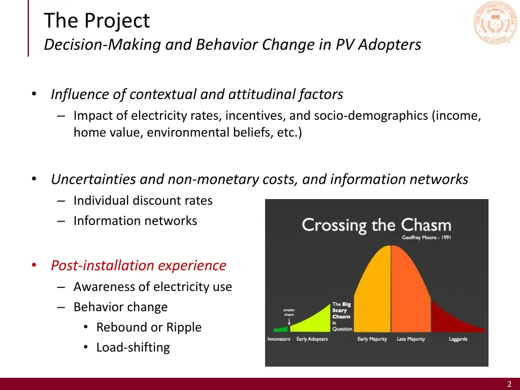 the project decision making and behavior change