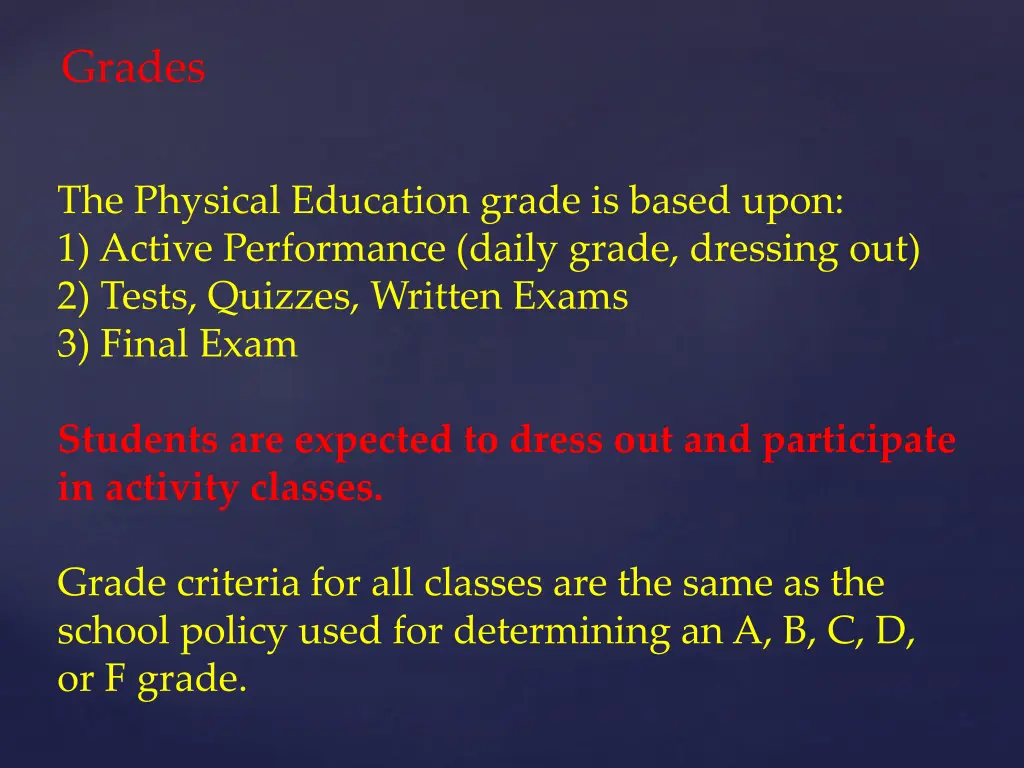 grades