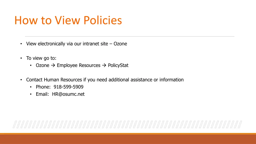 how to view policies