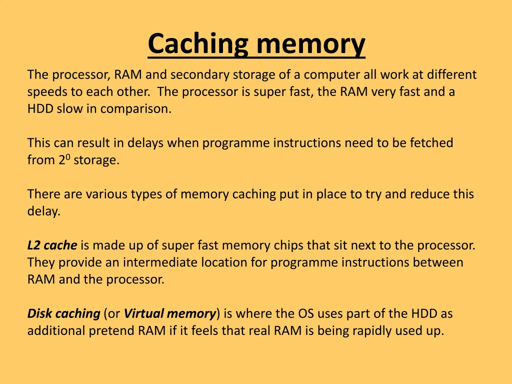 caching memory