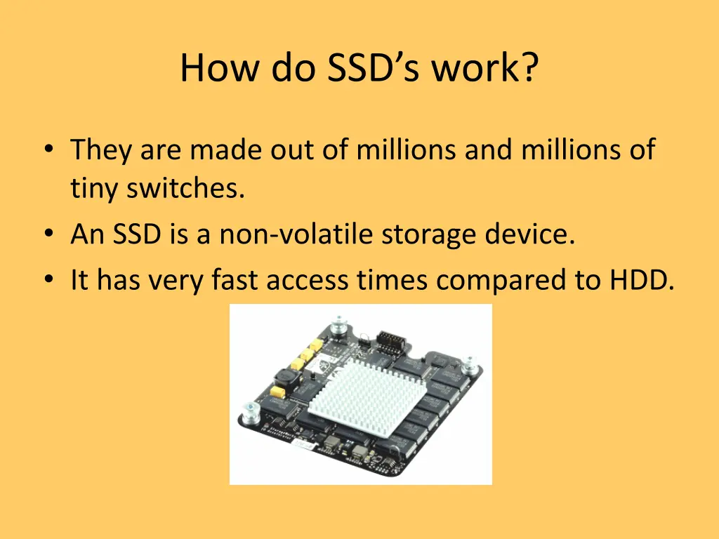 how do ssd s work