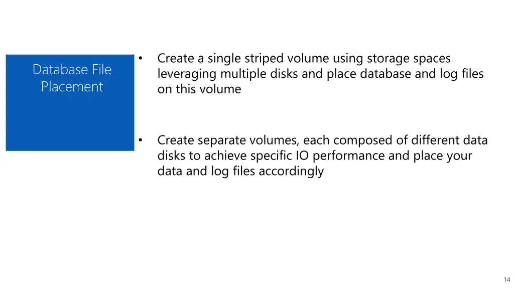 create a single striped volume using storage