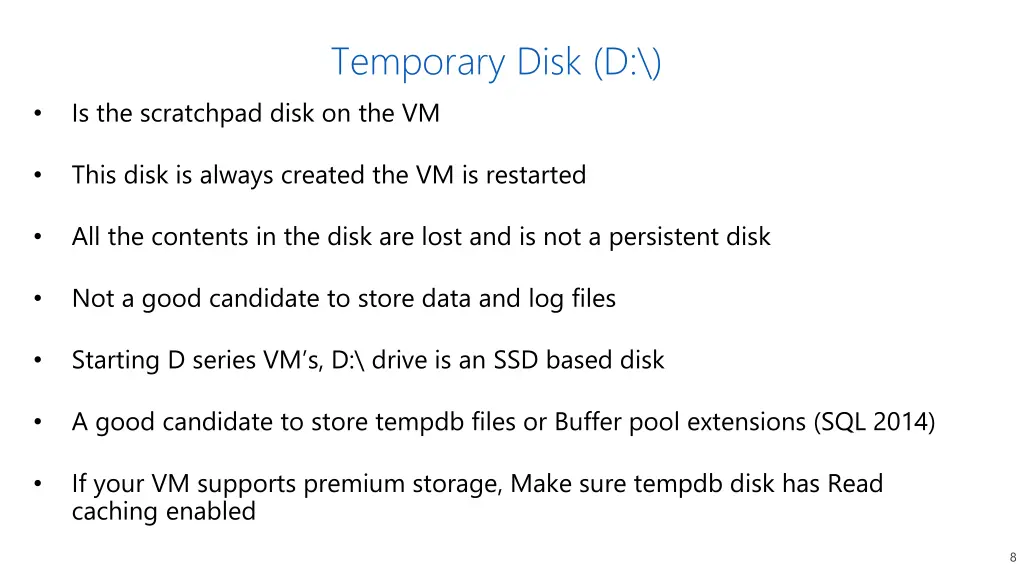 temporary disk d
