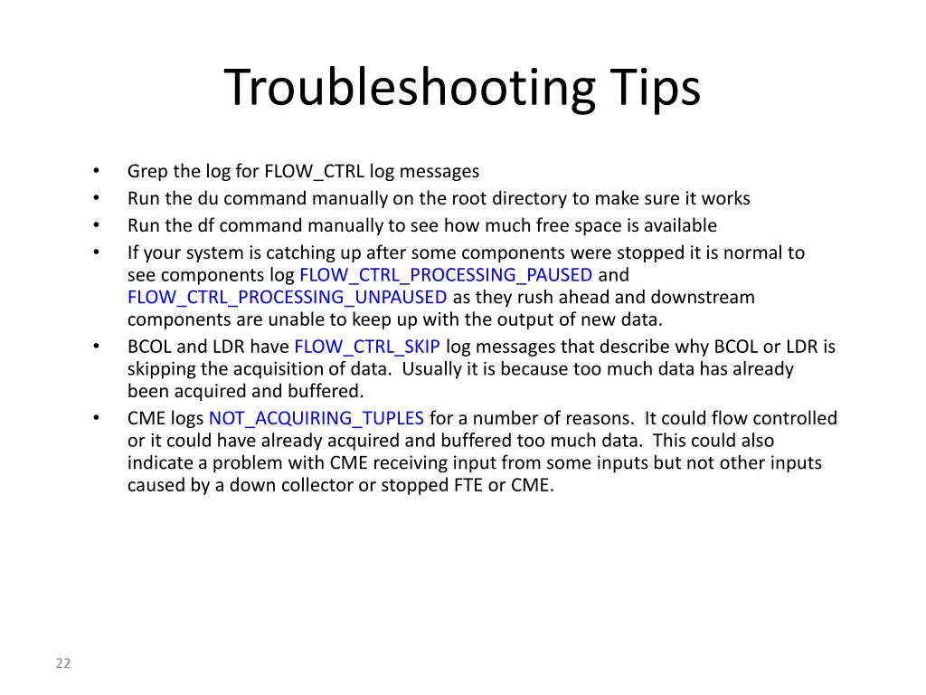troubleshooting tips