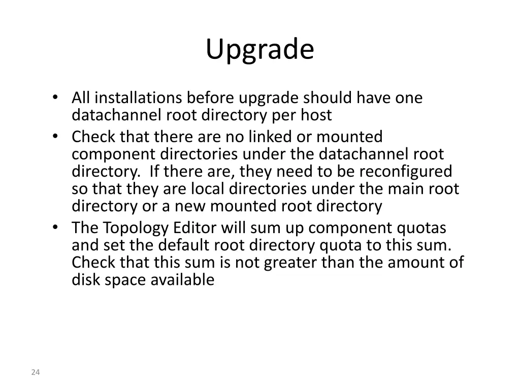 upgrade