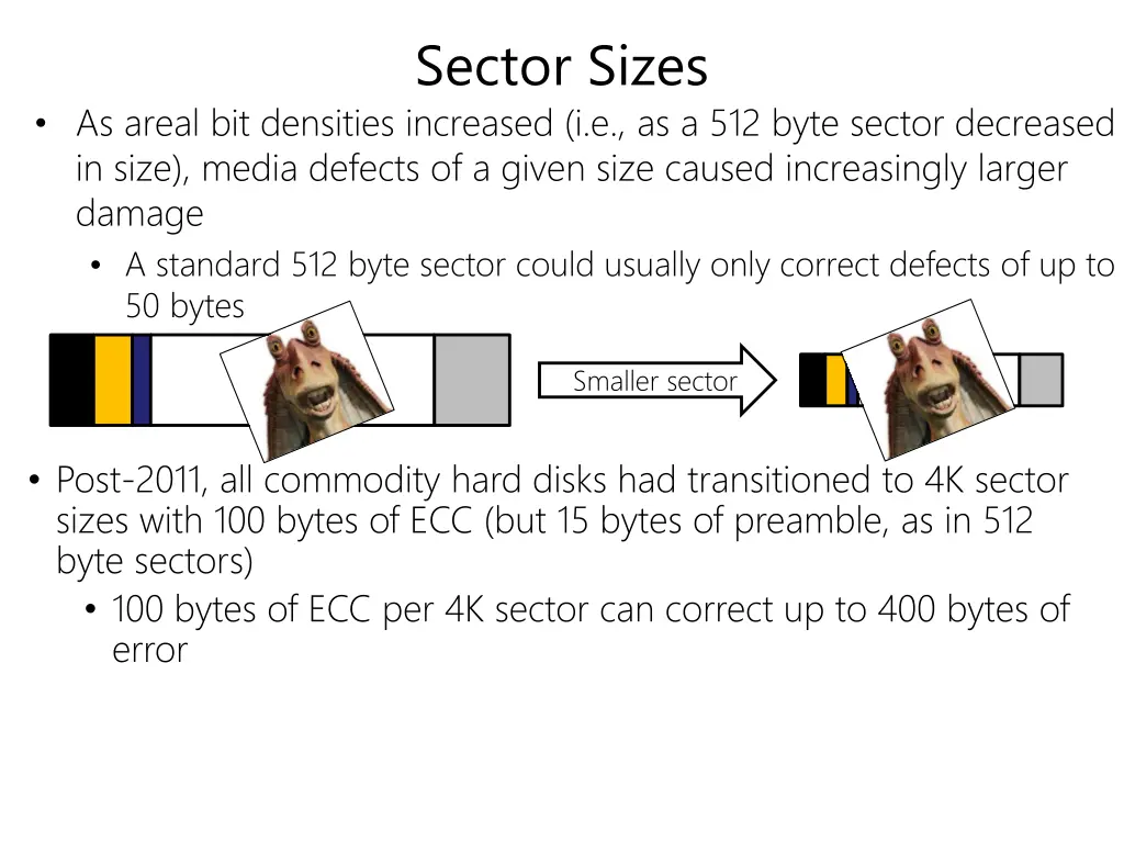 sector sizes 1